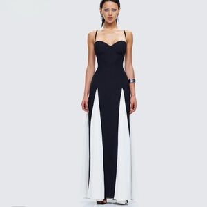 Finesse Skylah Black and White Gown